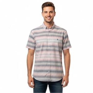 Original Penguin Multicolor Striped Button Down Shirt Small